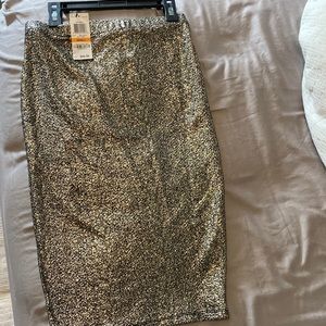 NYC Gold combo skirt